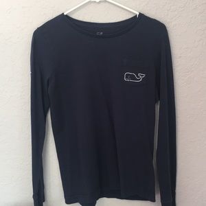 Navy blue long sleeve vineyard vines